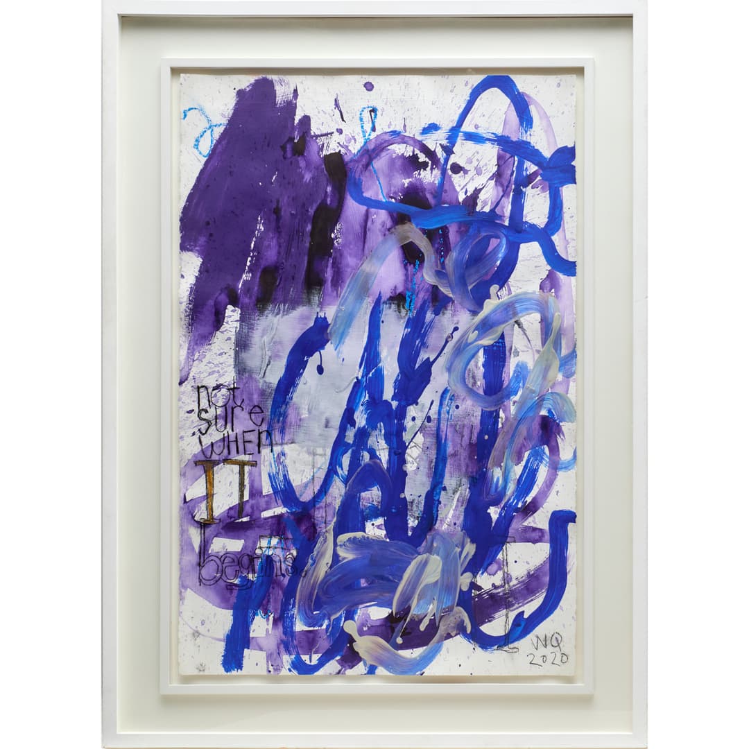 William Quigley, mixed media on paper, 2020