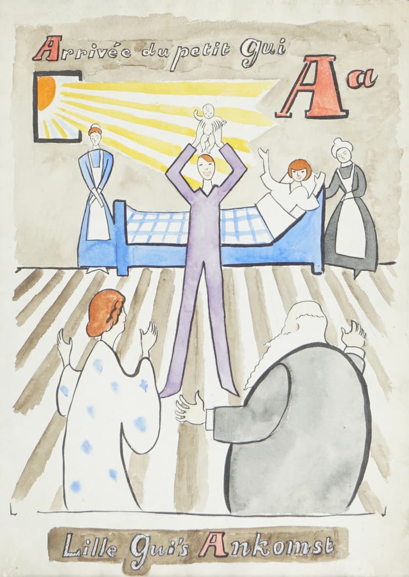 Arrivée du petit Gui - Arrival of Little Gui - Krohg, Per(1889-1965)