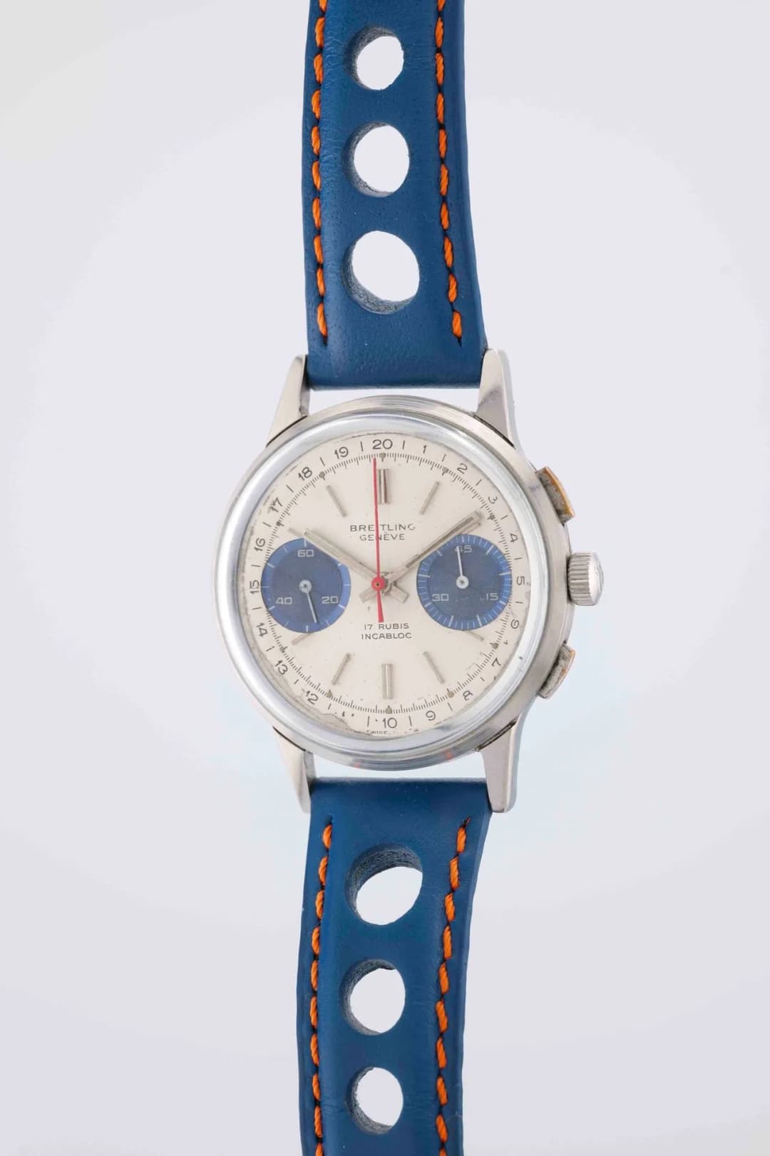 BREITLING Top Time. Ref : 1155. Circa: 1970. Case: round steel, smooth