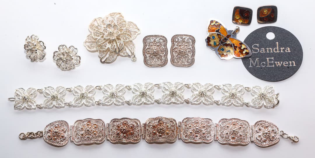 ACC Artist Sandra McEwen & Silver Filigree Jewelry