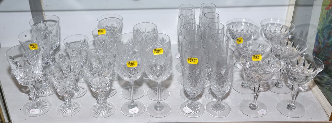 Assorted Colorless Crystal Stemware