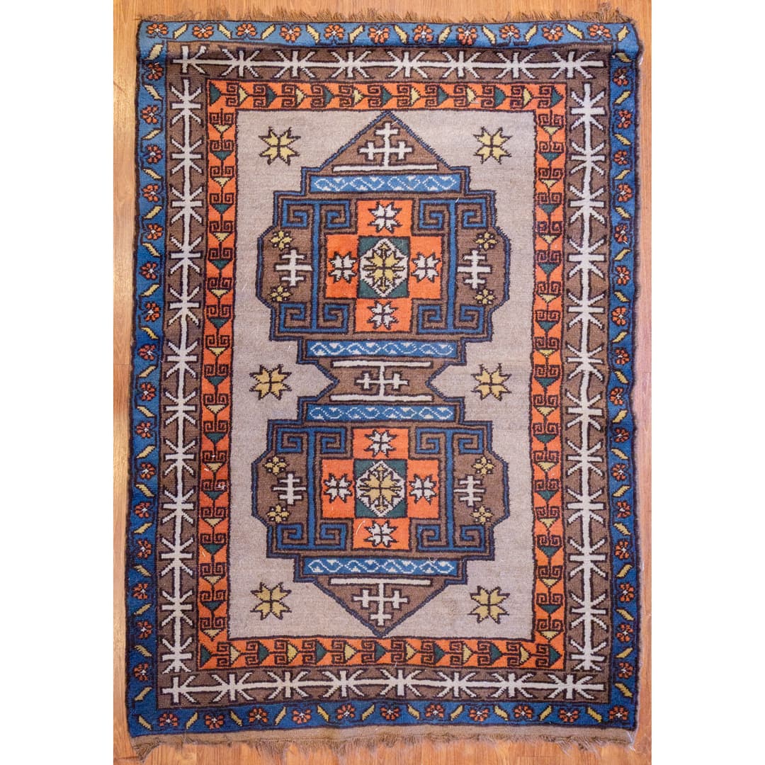 Kazak Rug, Turkey, 3.9 x 5.3