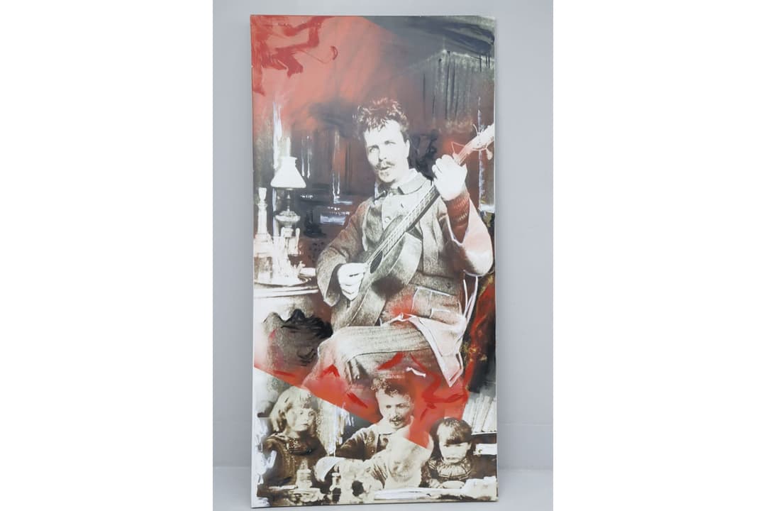 Anders Albinson, stort tryck på canvas, August Strindberg