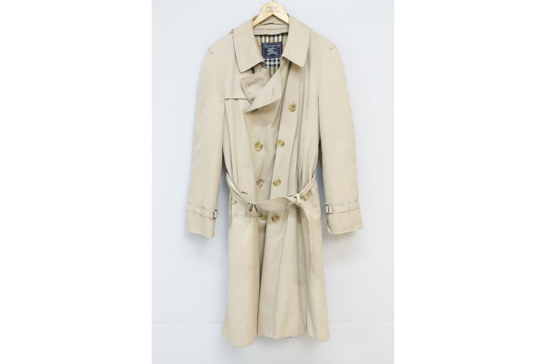 Trenchcoat, Burberry, fodrad, herr storlek L