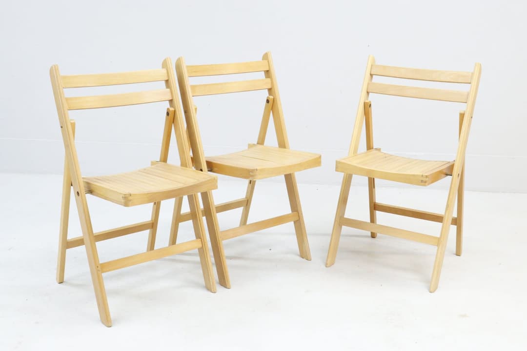 Klappstolar, 3st, Ikea, trä