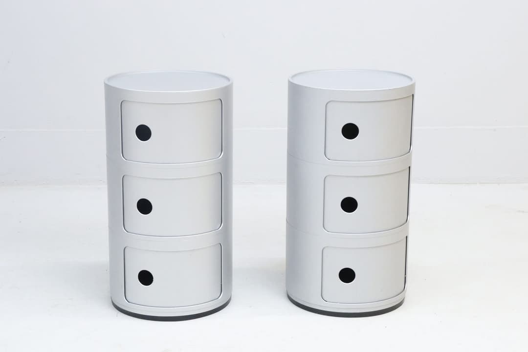 Sängbord, 2st, Kartell, design Anna Castelli