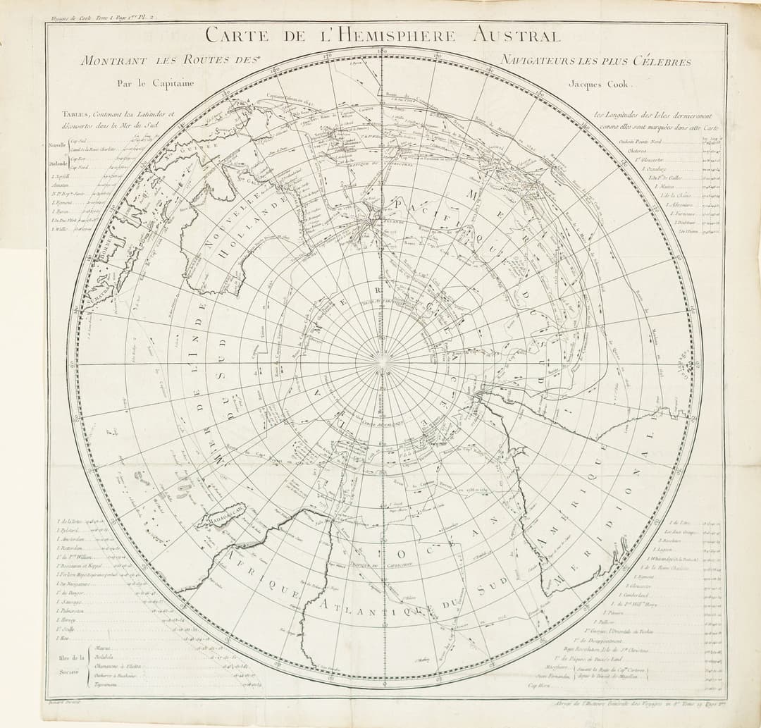 Bellin's Map of the Southern Hemisphere