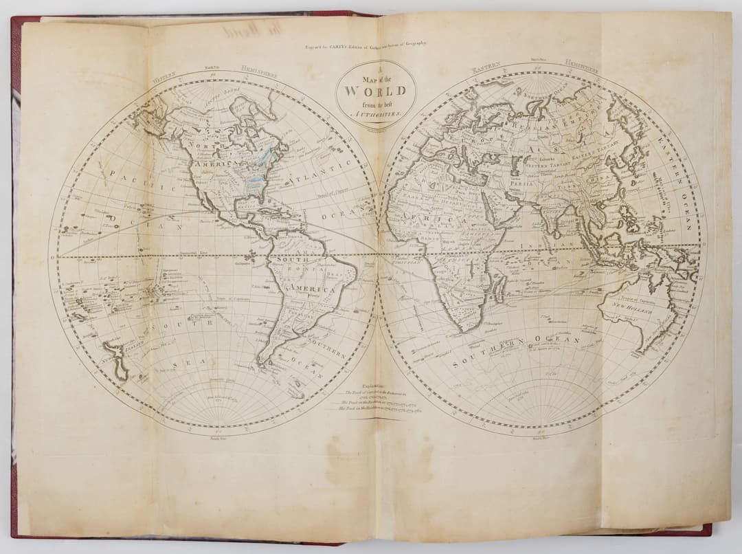 Mathew Carey's General Atlas, 1796 - America's First World Atlas
