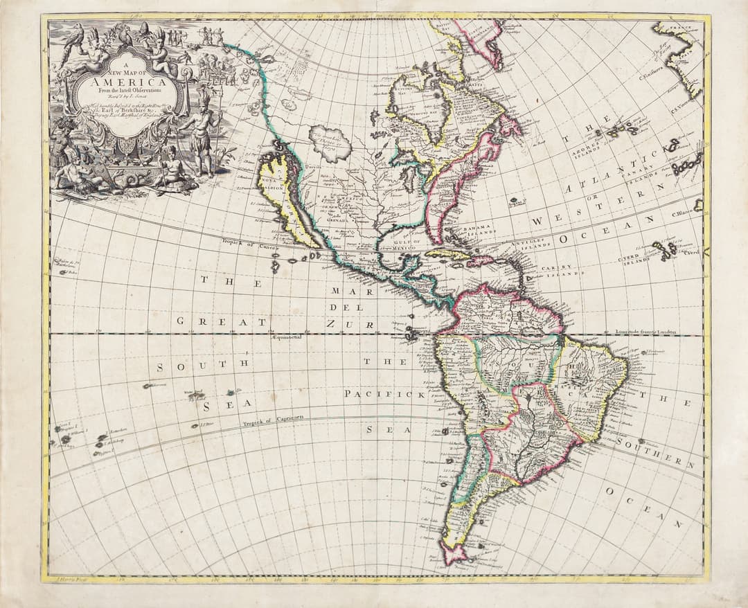 Senex's Map of America, 1719